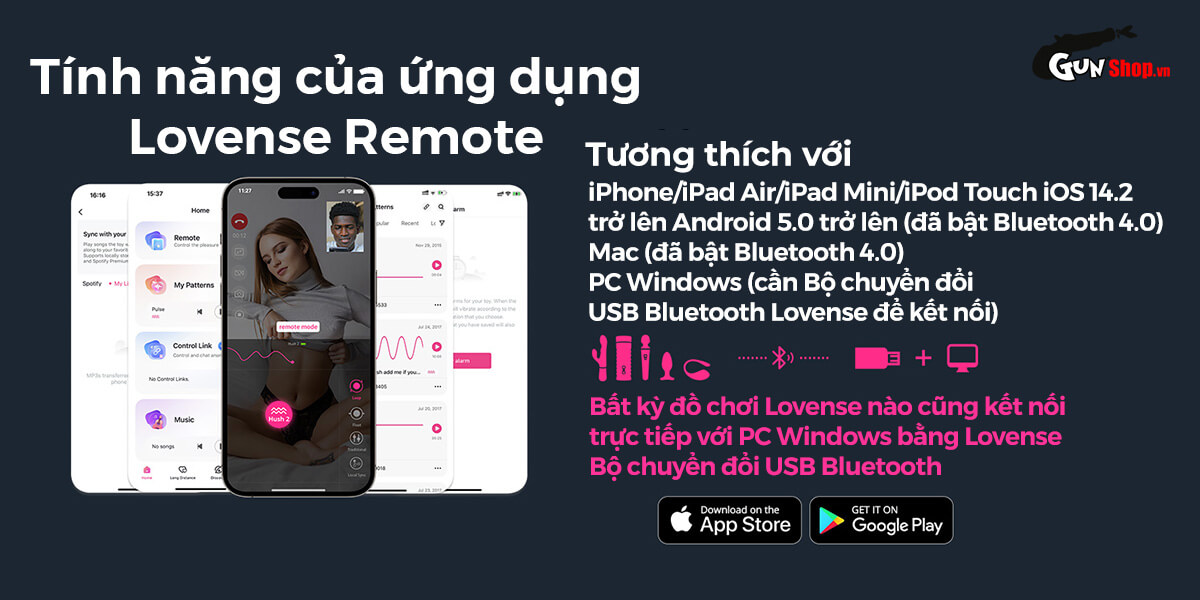 Trứng rung hậu môn Lovense Hush 2 Bluetooth mượt mà kích thích gay