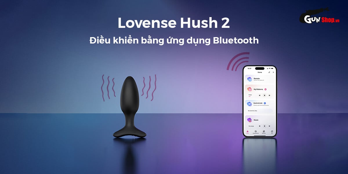 Shop bán Trứng rung hậu môn Lovense Hush 2 điều khiển qua app bluetooth cho gay nhập khẩu