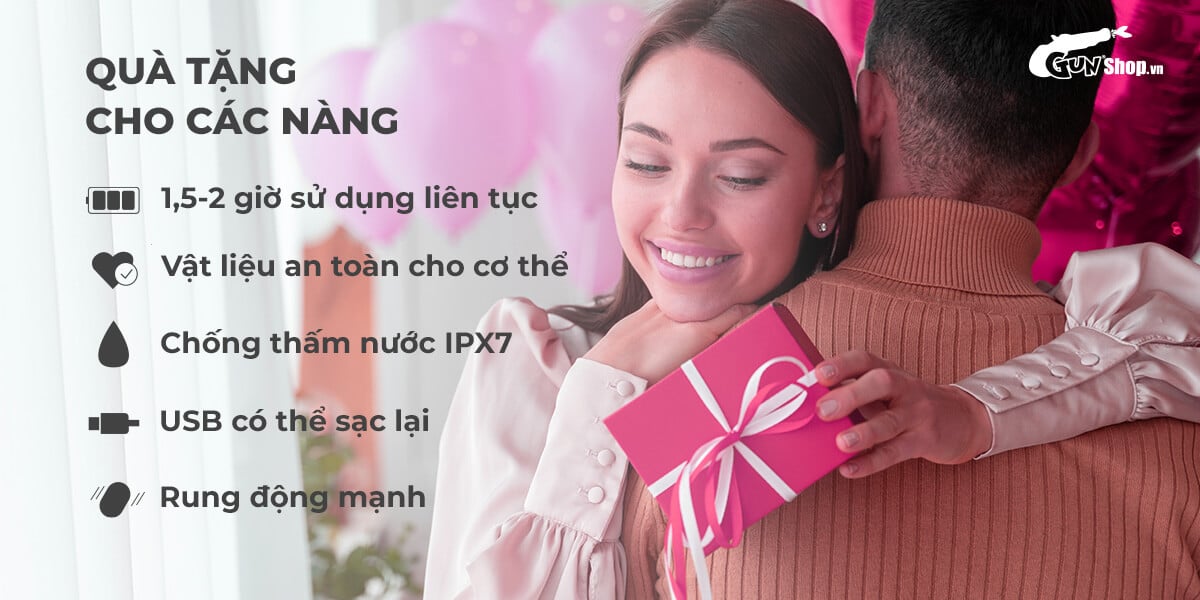 Trứng rung Lovense Dolce 2 đầu điều khiển app điện thoại
