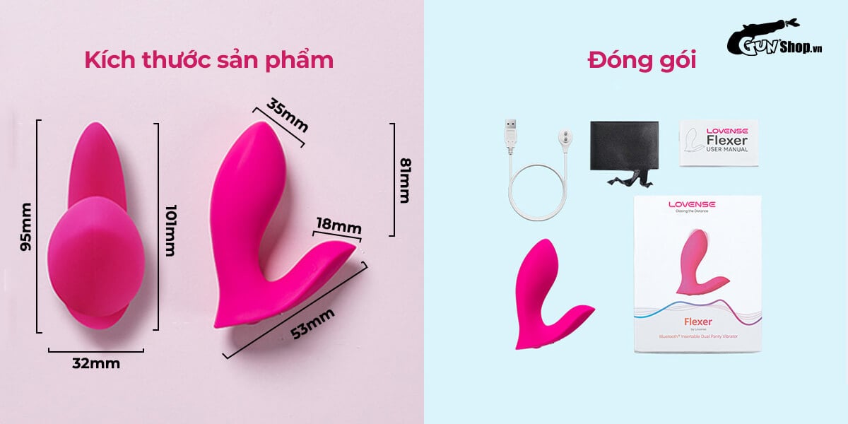 Lovense Flexer 2 đầu rung điều khiển app tiện lợi trải nghiệm mới