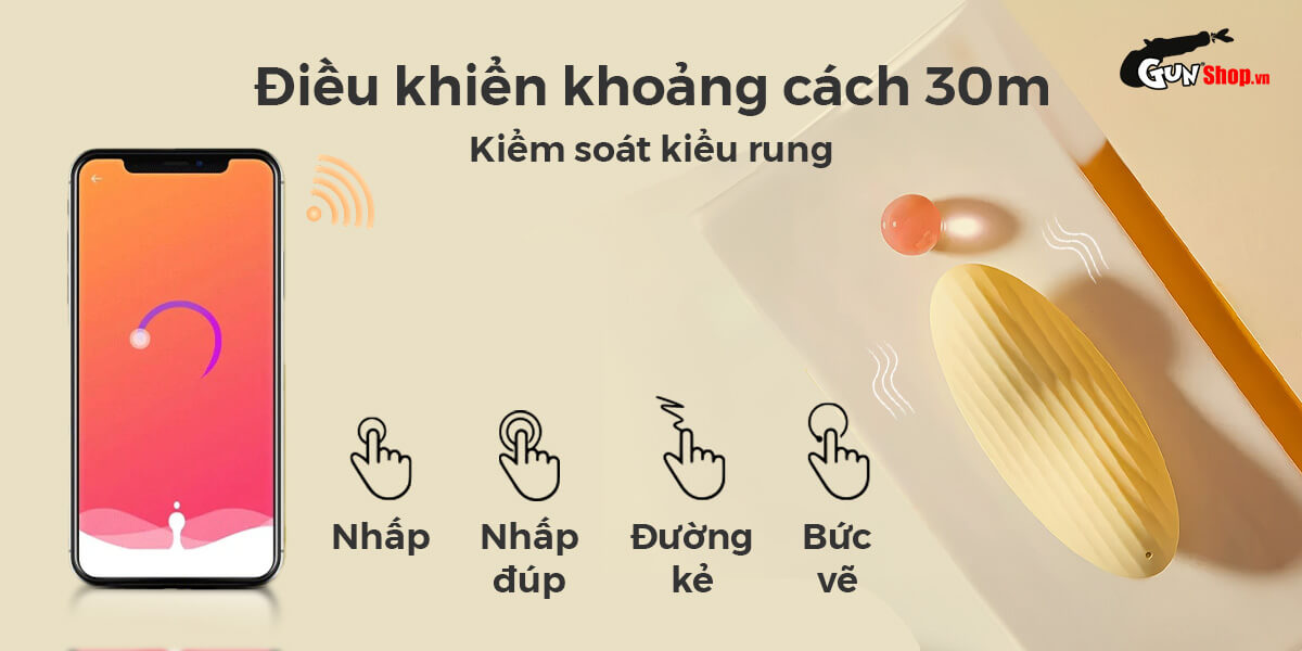 Trứng rung Svakom Echo Neo điều khiển app tiện lợi siêu kích thích