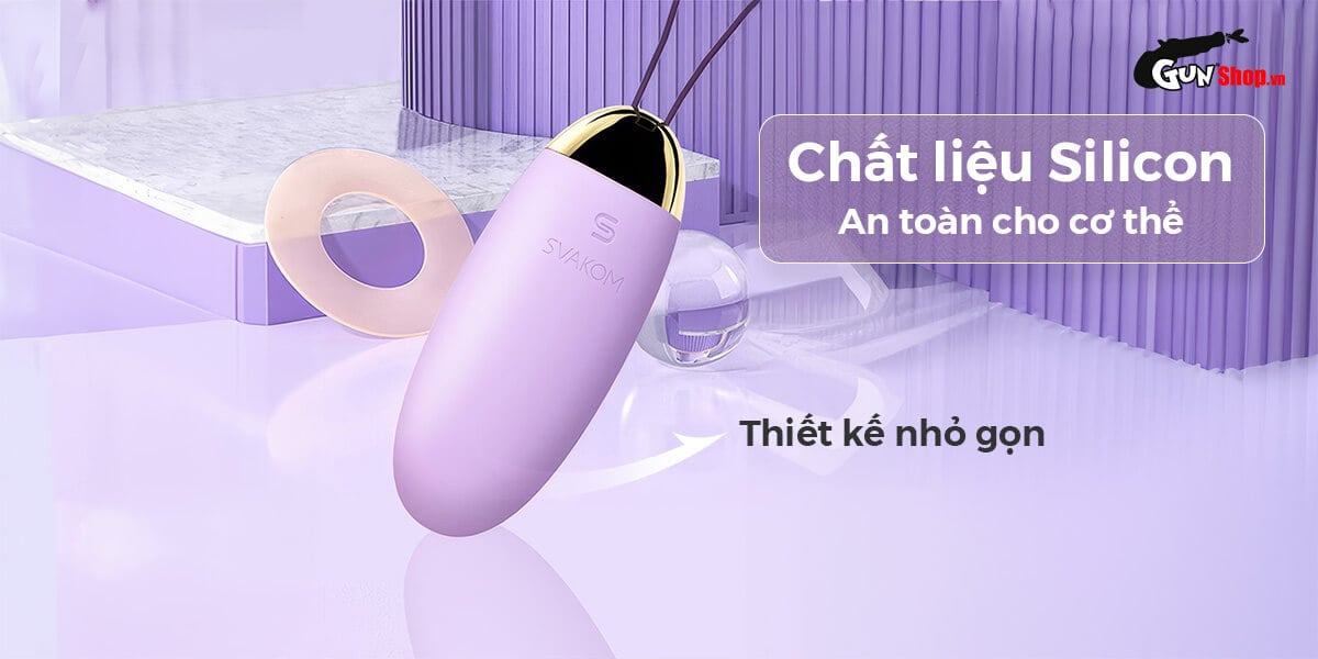 Trứng rung Svakom Elva không dây điều khiển app Bluetooth cực phê