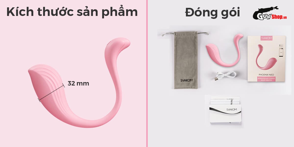  Địa chỉ bán Trứng rung tình yêu Svakom Phoenix Neo điều khiển qua app tốt nhất
