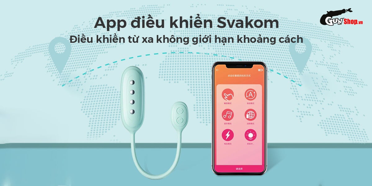 Trứng rung Svakom Viviana sốc điện điều khiển app tiện lợi