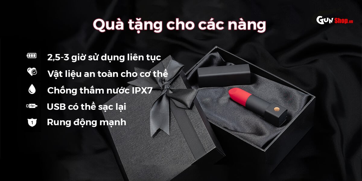 Trứng rung Lovense Exomoon nhỏ gọn Hình thỏi son Điều khiển app dễ dùng