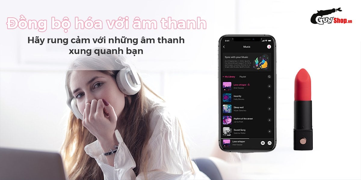 Trứng rung Lovense Exomoon nhỏ gọn Hình thỏi son Điều khiển app dễ dùng