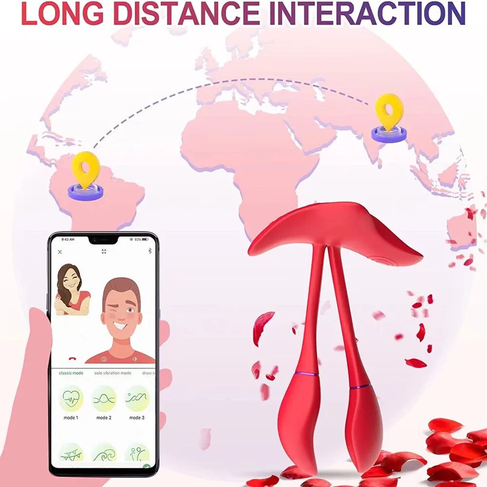 Trứng Rung Tình Yêu Love Spouse App Điều Khiển Không Dây Bluetooth