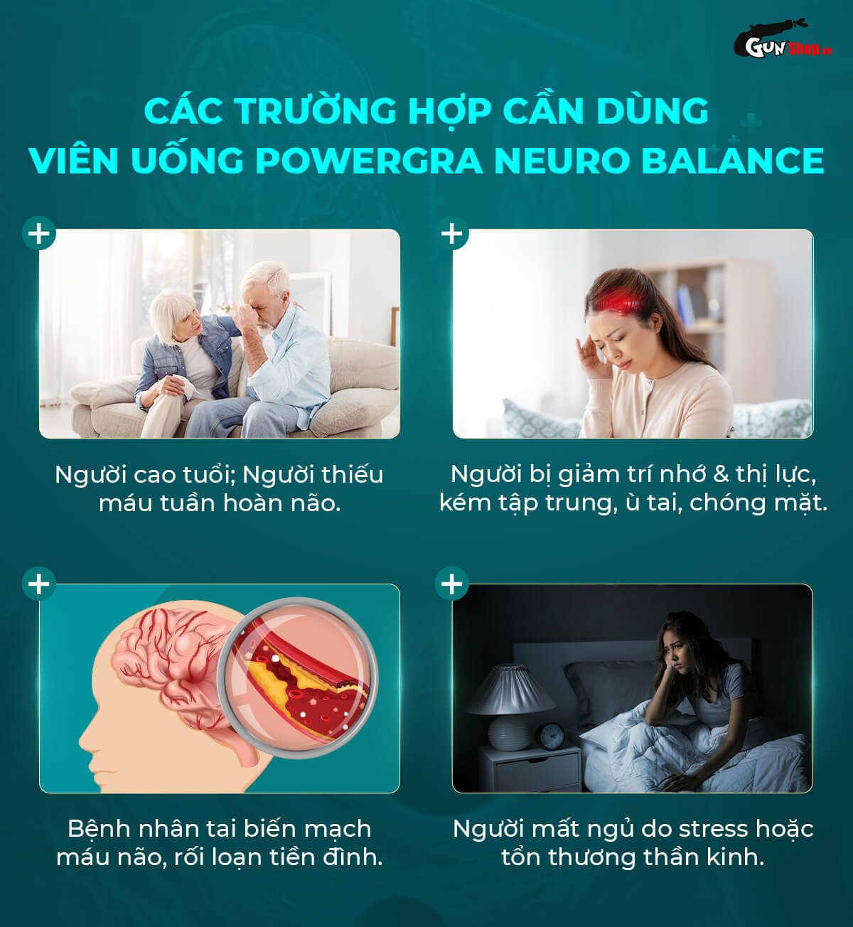 Nơi bán Viên uống bổ não, tăng cường trí nhớ Powergra Neuro Balance - Hộp 60 viên giá tốt
