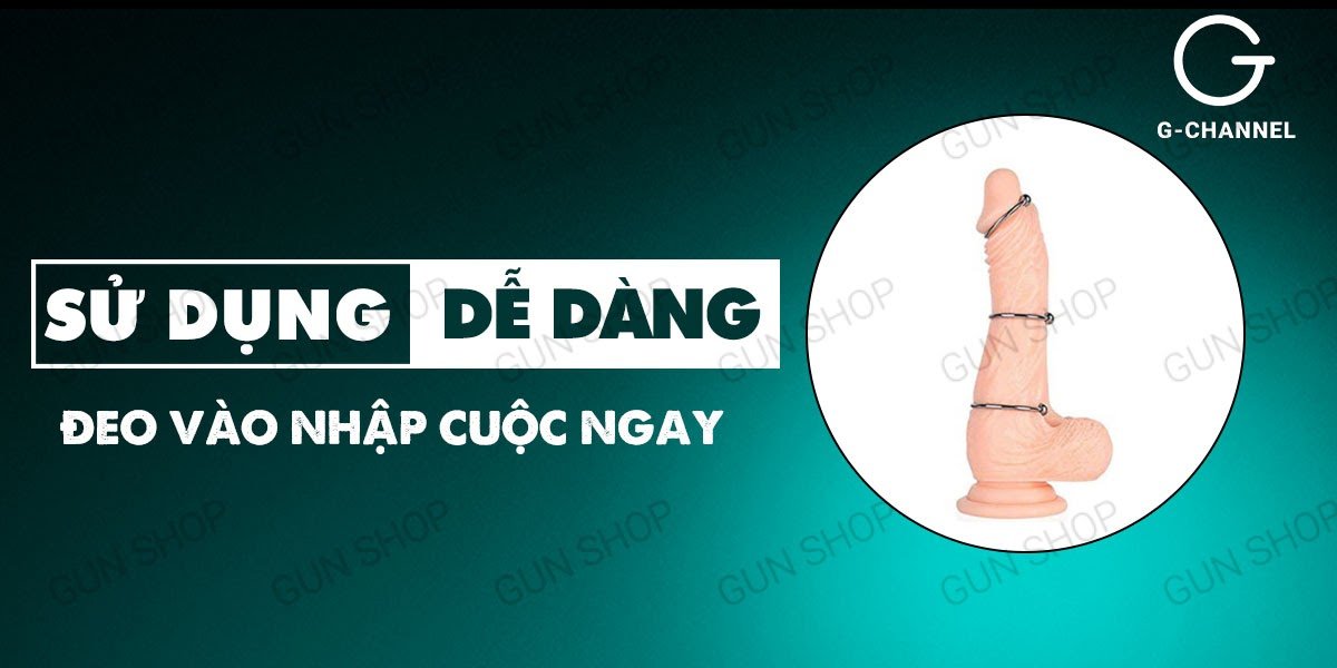 Vòng khoen bi inox cao cấp đeo dương vật tăng khoái cảm chống xuất tinh sớm