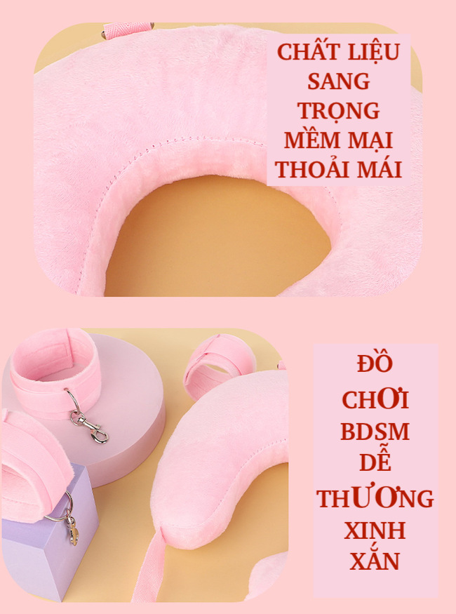 Sỉ Bộ Trói Tay Chân Cổ Gối Chữ U Có Đệm Bông Cao Cấp Đồ Chơi BDSM hàng xách tay Sỉ Bộ Trói Tay Chân Cổ Gối Chữ U Có Đệm Bông Cao Cấp Đồ Chơi BDSM hàng xách tay