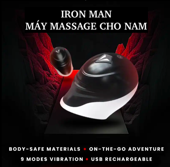 Thông tin Âm đạo giả đa năng Toyschool Iron Man nhỏ gọn massage đầu dương vật loại tốt