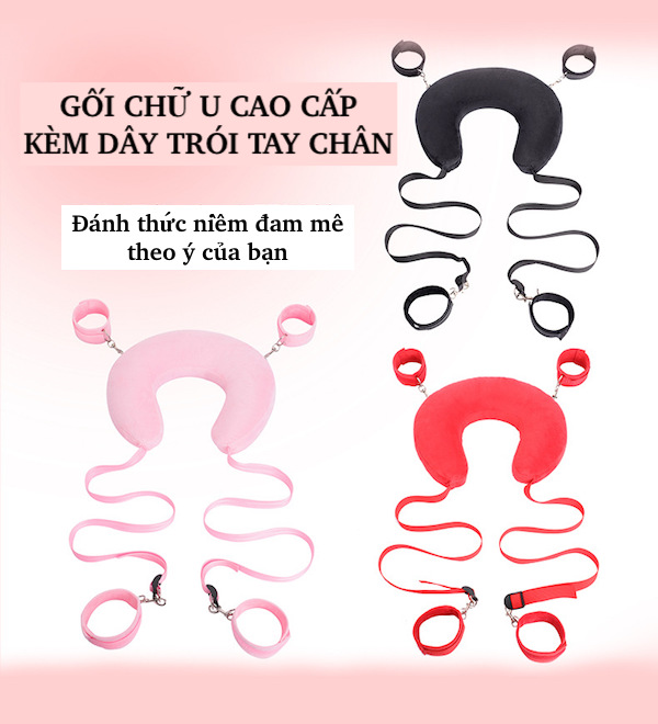 Sỉ Bộ Trói Tay Chân Cổ Gối Chữ U Có Đệm Bông Cao Cấp Đồ Chơi BDSM hàng xách tay Sỉ Bộ Trói Tay Chân Cổ Gối Chữ U Có Đệm Bông Cao Cấp Đồ Chơi BDSM hàng xách tay