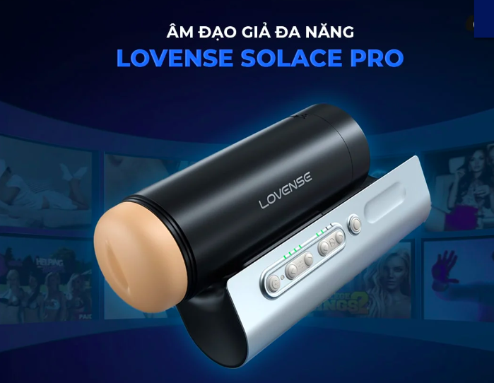 Địa chỉ bán Âm đạo giả Lovense Solace Pro AI máy thủ dâm cao cấp kết nối app nhập khẩu