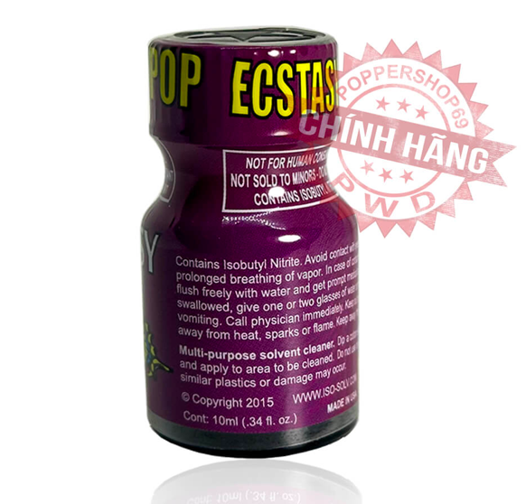 Popper Ecstasy Pop 10ml chai hít tăng khoái cảm loại mạnh êm không đau đầu Popper Ecstasy Pop 10ml chai hít tăng khoái cảm loại mạnh êm không đau đầu