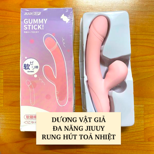 Bỏ sỉ Dương vật giả Jiuuy Gummy Stick rung bú mút toả nhiệt kích thích điểm G nhập khẩu Bỏ sỉ Dương vật giả Jiuuy Gummy Stick rung bú mút toả nhiệt kích thích điểm G nhập khẩu