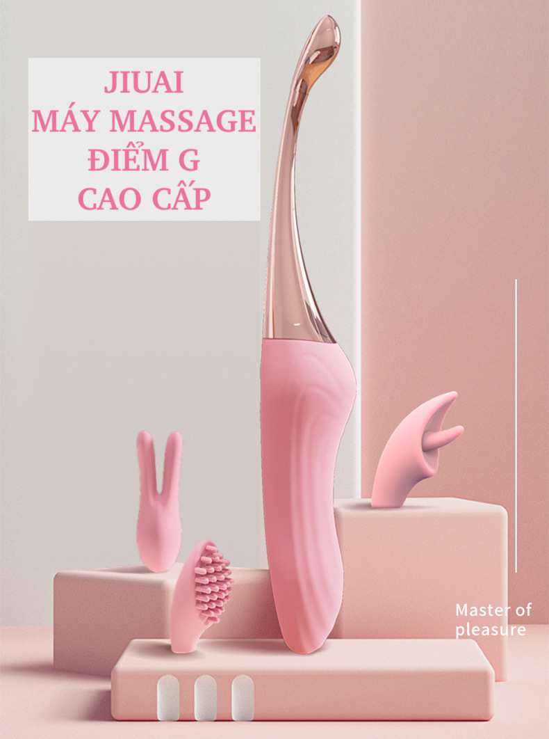 Review Thanh rung massage 2 đầu có 3 đầu phụ Jiuai Tanchun mới nhất Review Thanh rung massage 2 đầu có 3 đầu phụ Jiuai Tanchun mới nhất