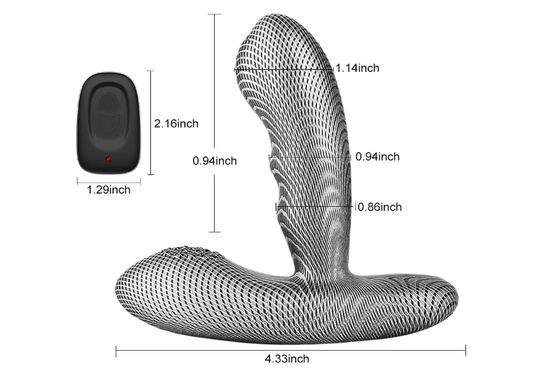 Dụng cụ kích thích hậu môn kiểu sọc sợi carbon Levett