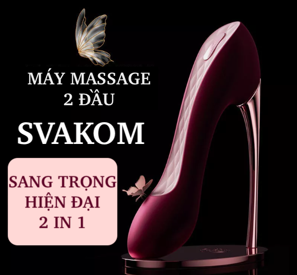 Review Máy massage 2 đầu Svakom Hill Shoe nguỵ trang giày cao gót rung bú hút mạnh mới nhất