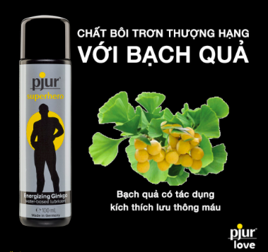 Kem bôi trơn tăng cường sinh lực Pjur superhero energizing glide chính hãng Đức