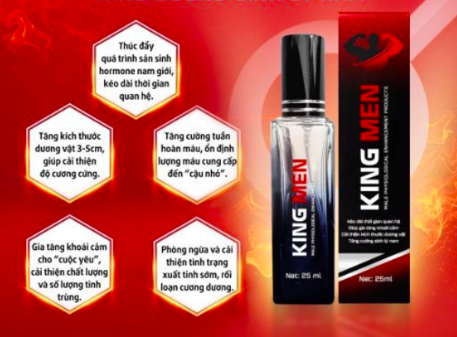 Chai xịt King Men chống xuất tinh sớm kéo dài thời gian quan hệ Chai xịt King Men chống xuất tinh sớm kéo dài thời gian quan hệ