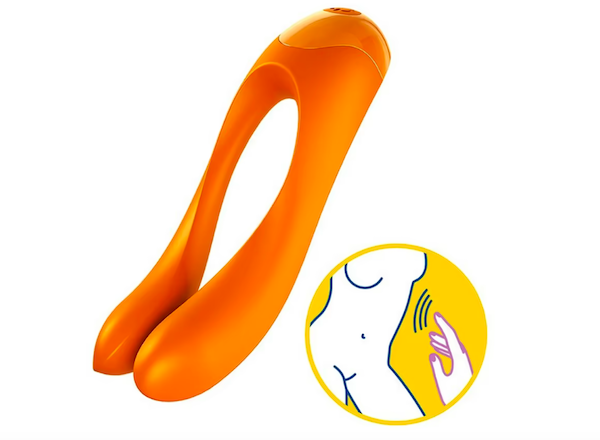 Satisfyer Candy Cane máy rung ngón tay kích thích nhũ hoa và cô bé