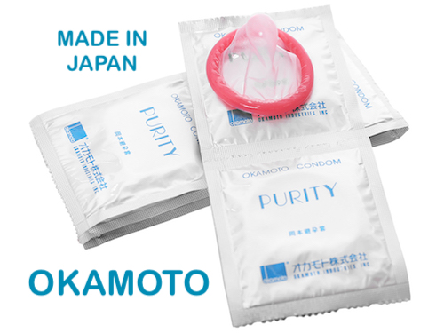 Bỏ sỉ Bao cao su Okamoto Skinless Skin Purity 10 cái không mùi siêu mỏng nhập khẩu