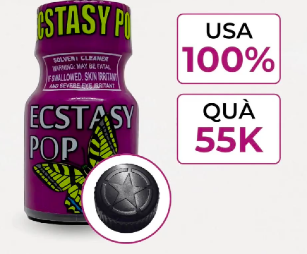 Popper Ecstasy Pop 10ml chai hít tăng khoái cảm loại mạnh êm không đau đầu Popper Ecstasy Pop 10ml chai hít tăng khoái cảm loại mạnh êm không đau đầu