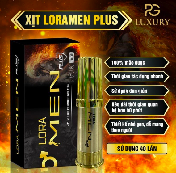 Chai xịt Lora Men chính hãng chống xuất tinh sớm tốt nhất
