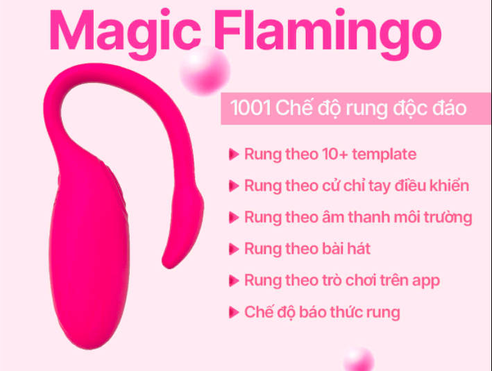 Đại lý Trứng rung thiên nga Flamingo Magic Motion điều khiển từ xa bằng điện thoại mới nhất Đại lý Trứng rung thiên nga Flamingo Magic Motion điều khiển từ xa bằng điện thoại mới nhất