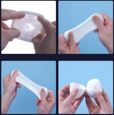 Âm đạo giả nhỏ gọn dạng trứng silicone Lovense Kraken siêu mềm co giãn ngụy trang