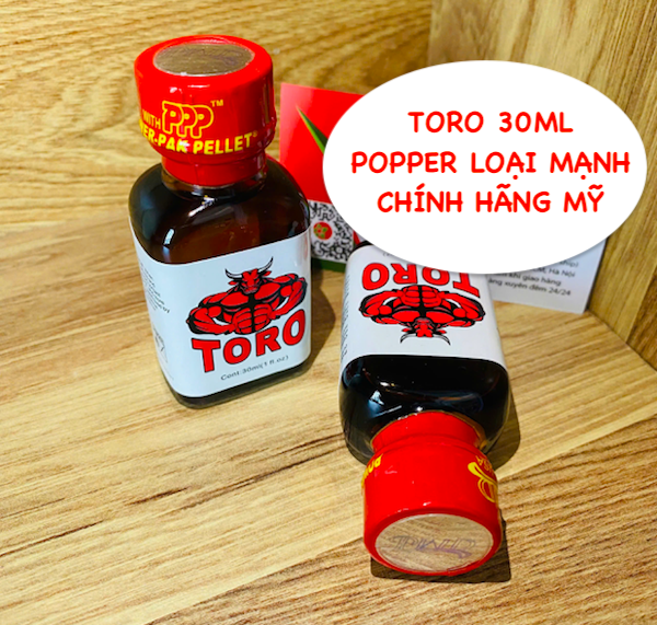 Popper Toro Rush Premium 30ml chính hãng Mỹ Popper Toro Rush Premium 30ml chính hãng Mỹ