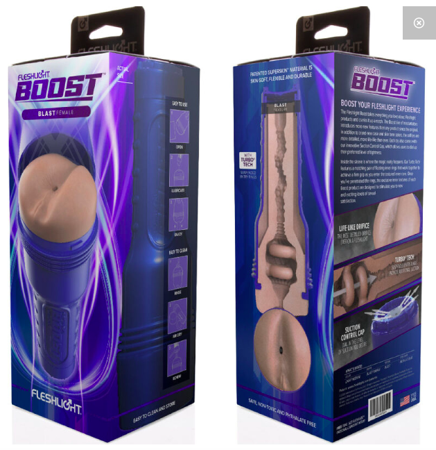 Máy thủ dâm Fleslight Boost Blast Female công nghệ Turbo Tech lỗ âm đạo khít bót
