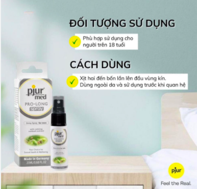 Sỉ Chai xịt Pjur Med Prolong 20ml của Đức kéo dài thời gian chống xuất tinh sớm loại tốt Sỉ Chai xịt Pjur Med Prolong 20ml của Đức kéo dài thời gian chống xuất tinh sớm loại tốt