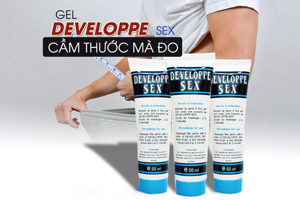 So sánh Gel Bôi Tăng Kích Thước Dương Vật Develope 50g của Pháp hàng xách tay