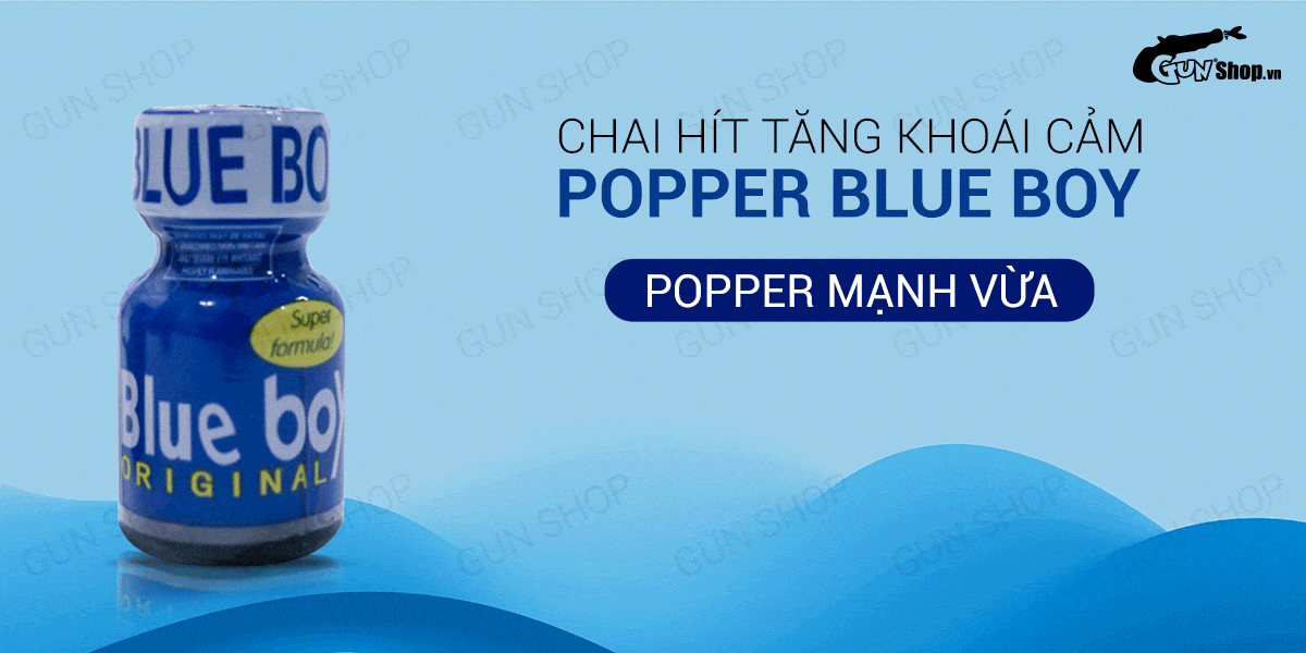 Sỉ Chai hít tăng khoái cảm Popper Blue Boy - Chai 10ml loại tốt
