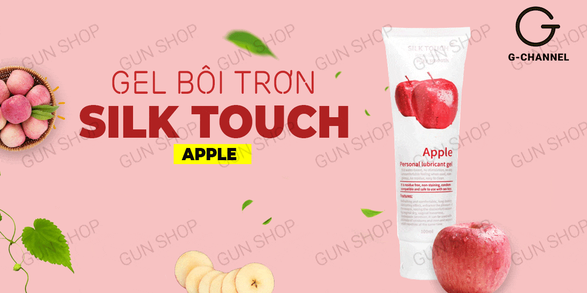  Bảng giá Gel bôi trơn hương táo - Silk Touch - Chai 100ml giá rẻ