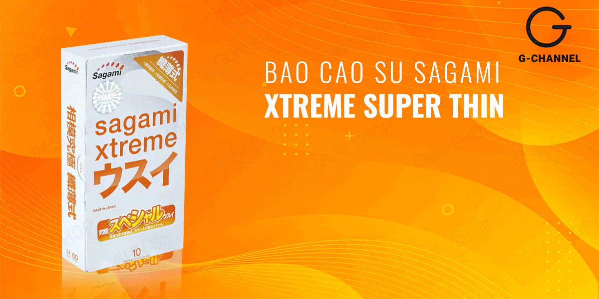  Mua Bao cao su Sagami Xtreme Super Thin - Siêu mỏng ôm sát - Hộp 10 cái nhập khẩu