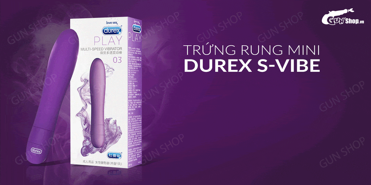  Cửa hàng bán Trứng rung mini 5 chế độ rung dùng pin - Durex S-Vibe Multi-Speed Vibrator mới nhất