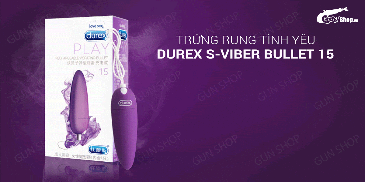  Bán Trứng rung tình yêu Durex S-Viber Bullet 15 hàng mới về
