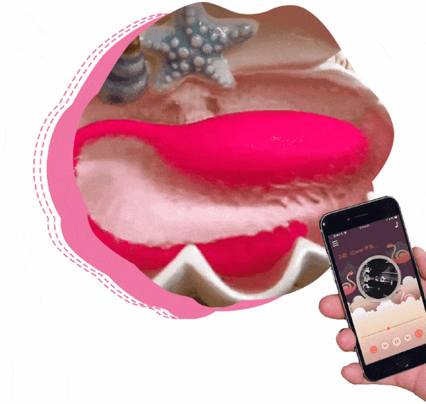 Trứng  rung thiên nga Flamingo điều khiển từ xa bằng điện thoại
