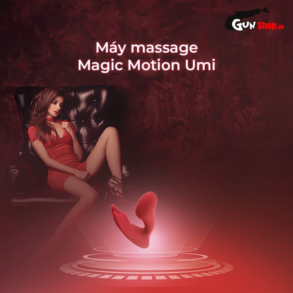 Máy massage Magic Motion Umi đôi động cơ kích thích cả trong và ngoài cô bé