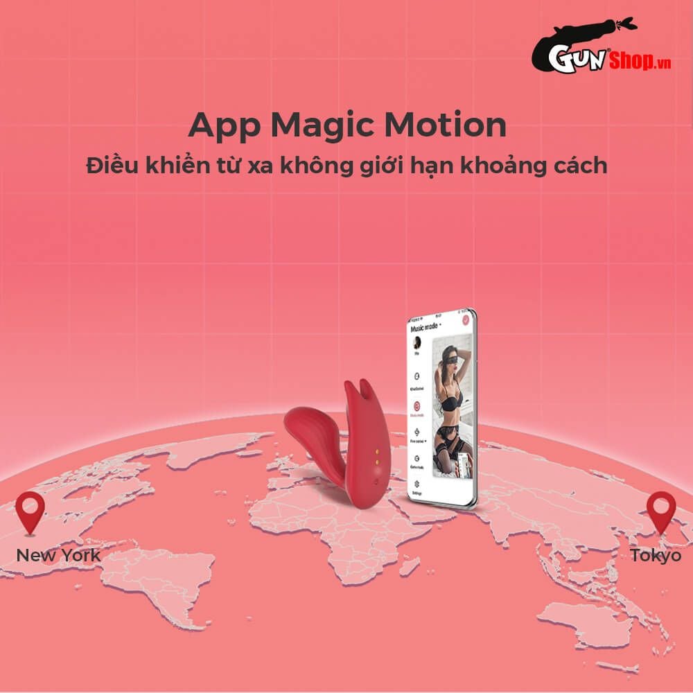 Máy massage Magic Motion Umi đôi động cơ kích thích cả trong và ngoài cô bé