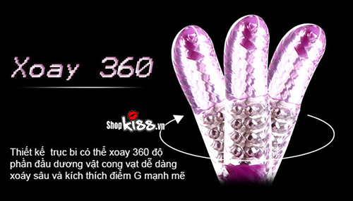 Dương vật giả Loveaider Boyfriend silicon mềm mại rung đa chế độ