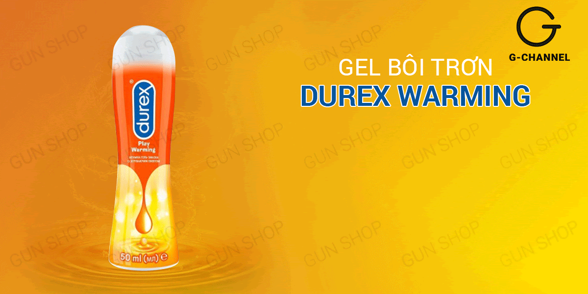  Đại lý Gel bôi trơn nóng ấm - Durex Warming - Chai 100ml hàng mới về