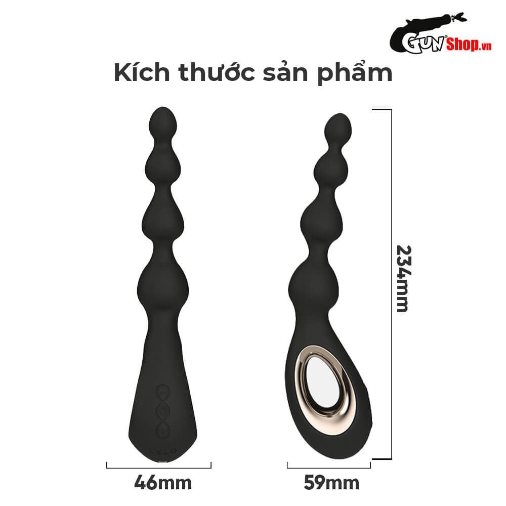 Máy massage hậu môn Lelo Soraya Beads rung công nghệ Bow-Motion