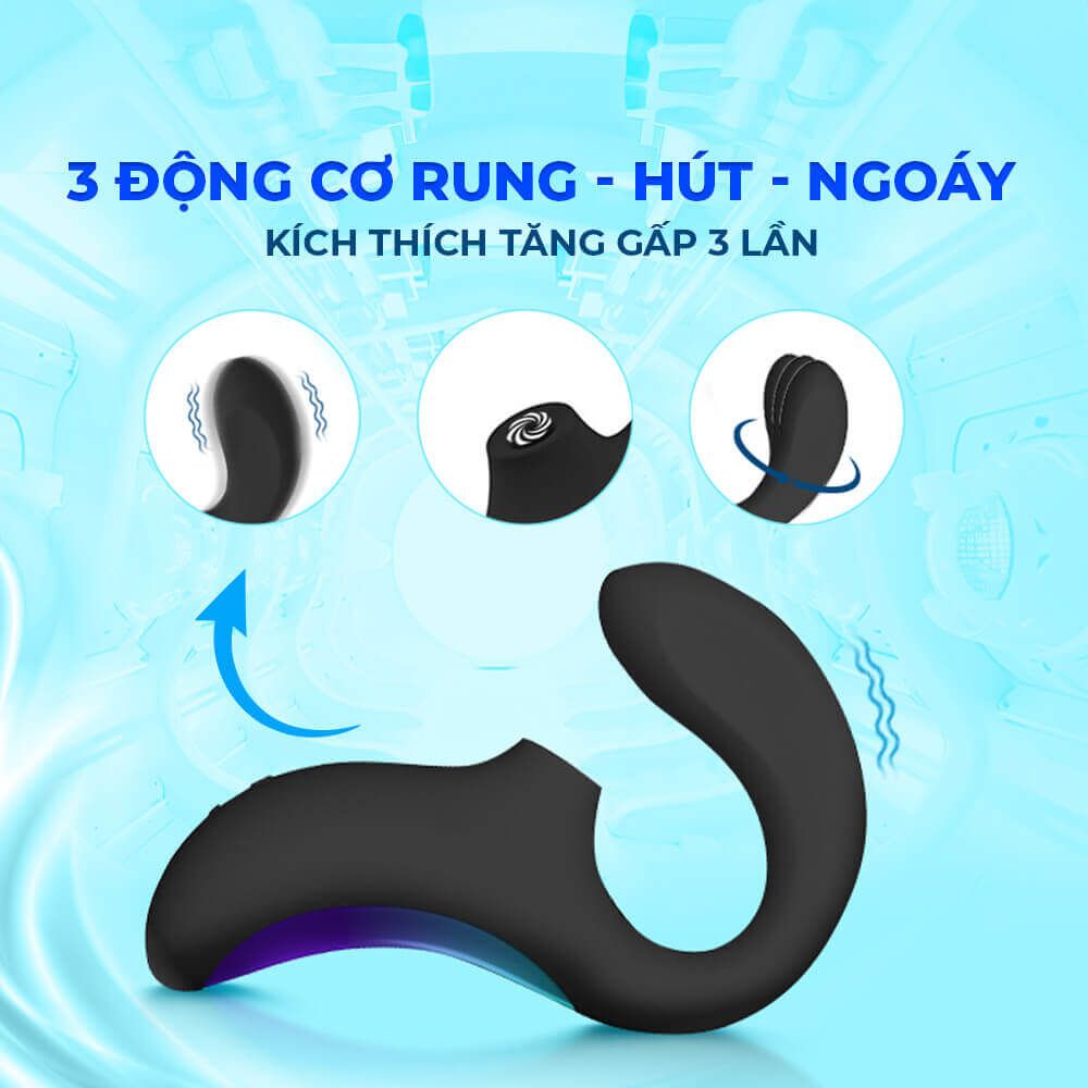 Máy massage âm đạo Lelo Enigma Wave rung hút ngoáy đa chức năng cao cấp