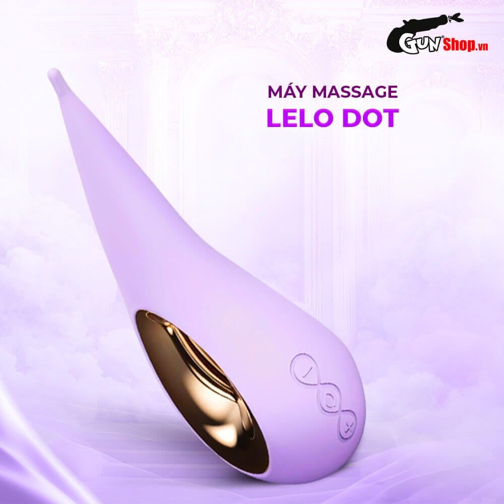 Máy massage âm đạo Lelo Dot đầu mềm cong rung elip kích thích chính xác