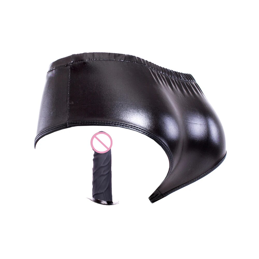 Bỏ sỉ Dương vật giả gắn quần lót da PU sextoy đồ chơi cho les chính hãng