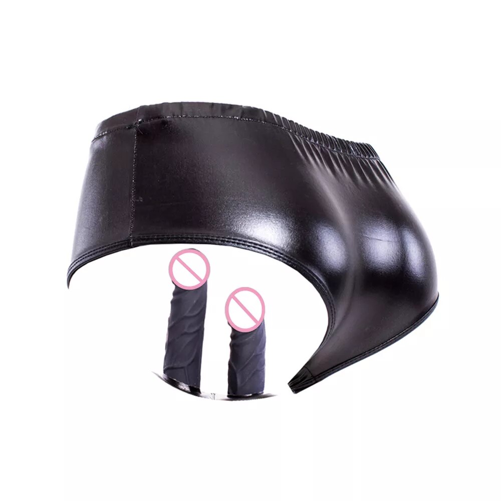 Bỏ sỉ Dương vật giả gắn quần lót da PU sextoy đồ chơi cho les chính hãng
