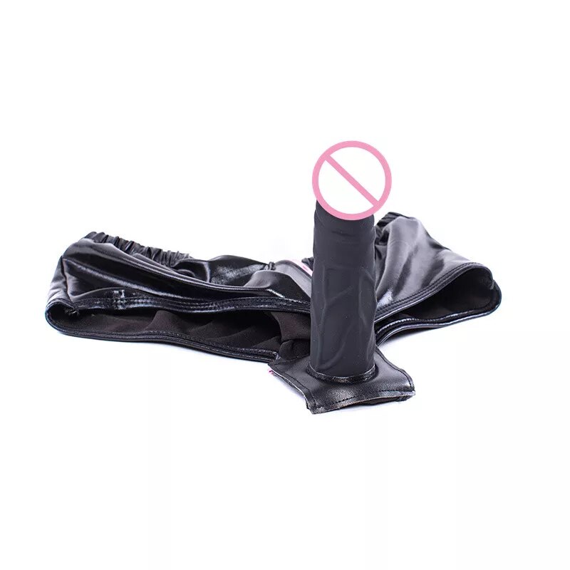 Bỏ sỉ Dương vật giả gắn quần lót da PU sextoy đồ chơi cho les chính hãng
